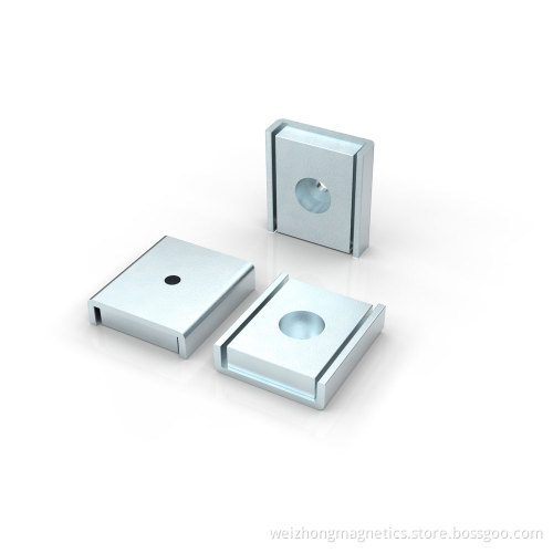 NdFeB Channel Magnet with Mounting Hole 1 Inch
